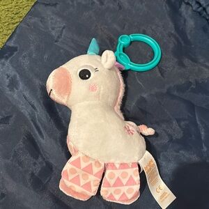 Bright Starts Sparkle & Shine Unicorn on-the-go Take-Along Clip-on Toy